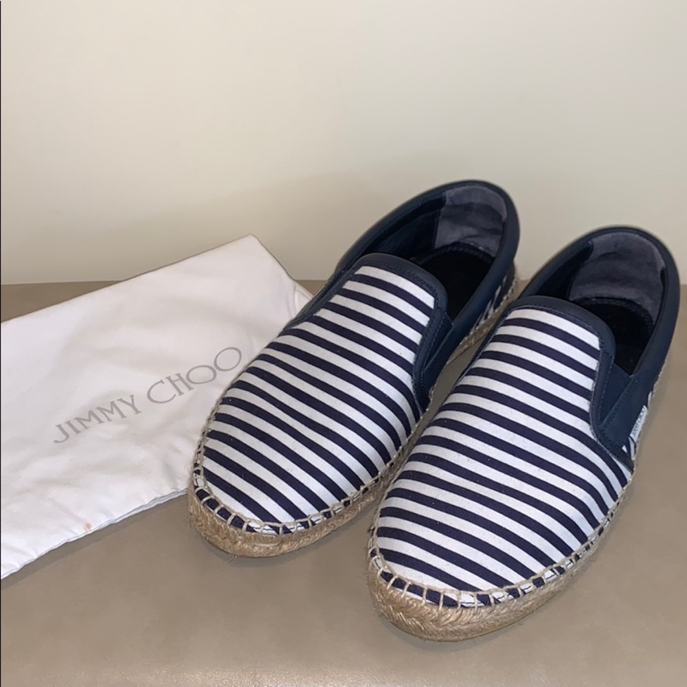 Jimmy Choo Men’s Striped Espadrille Size 41